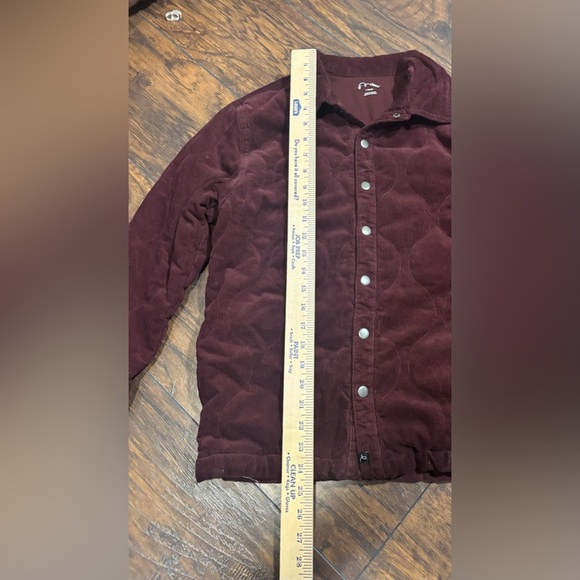 Art Class Deep Red Quilted Kids Jacket Unisex - Picture 2 of 9